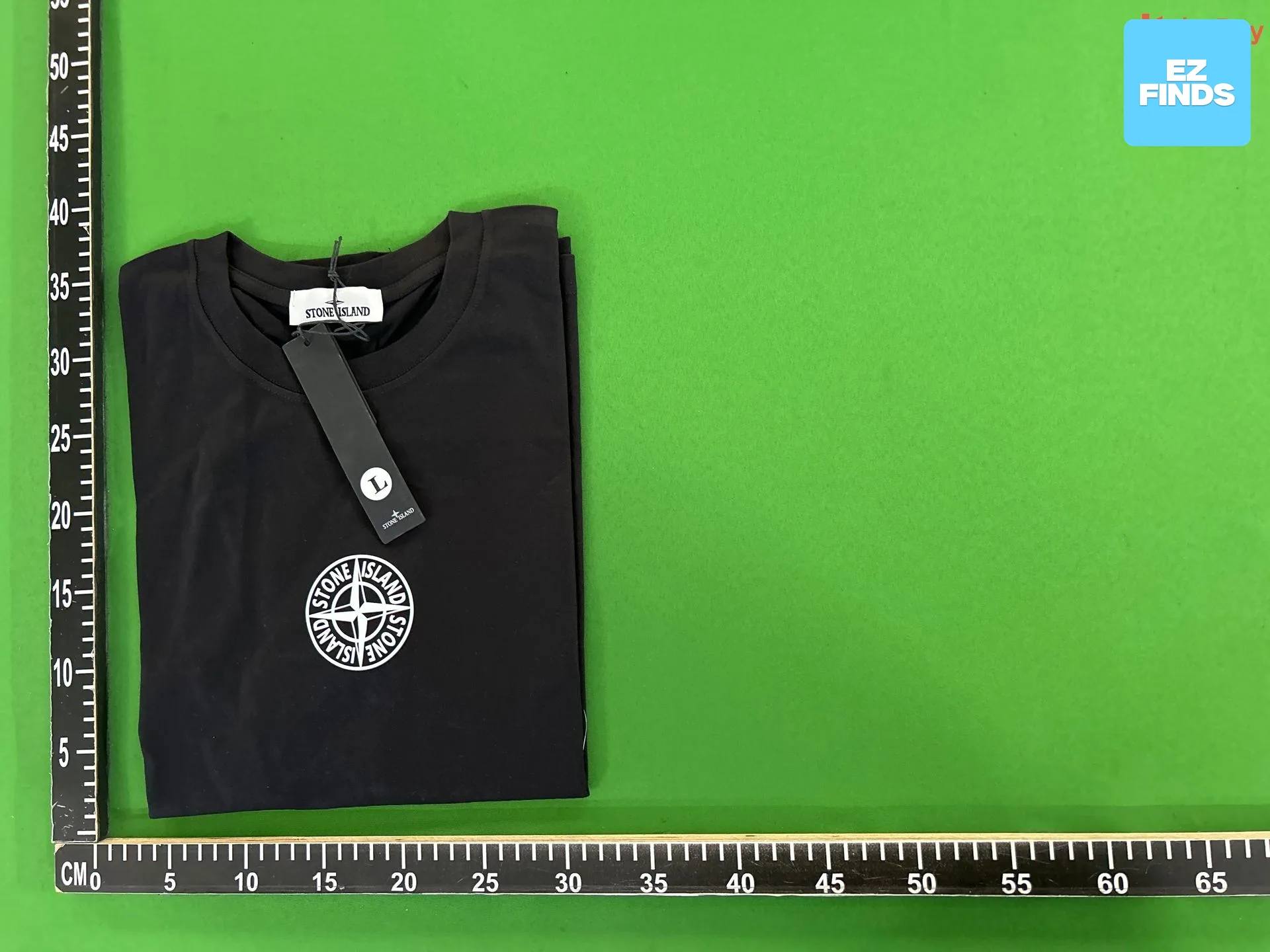 Cross-Border American-Style Stone High-Quality Back Coordinate Disc Logo Printed Short-Sleeve T-Shirt for Men and Women, Trendy Foreign Trade QC photo from 1688 on Qualit.ly QC