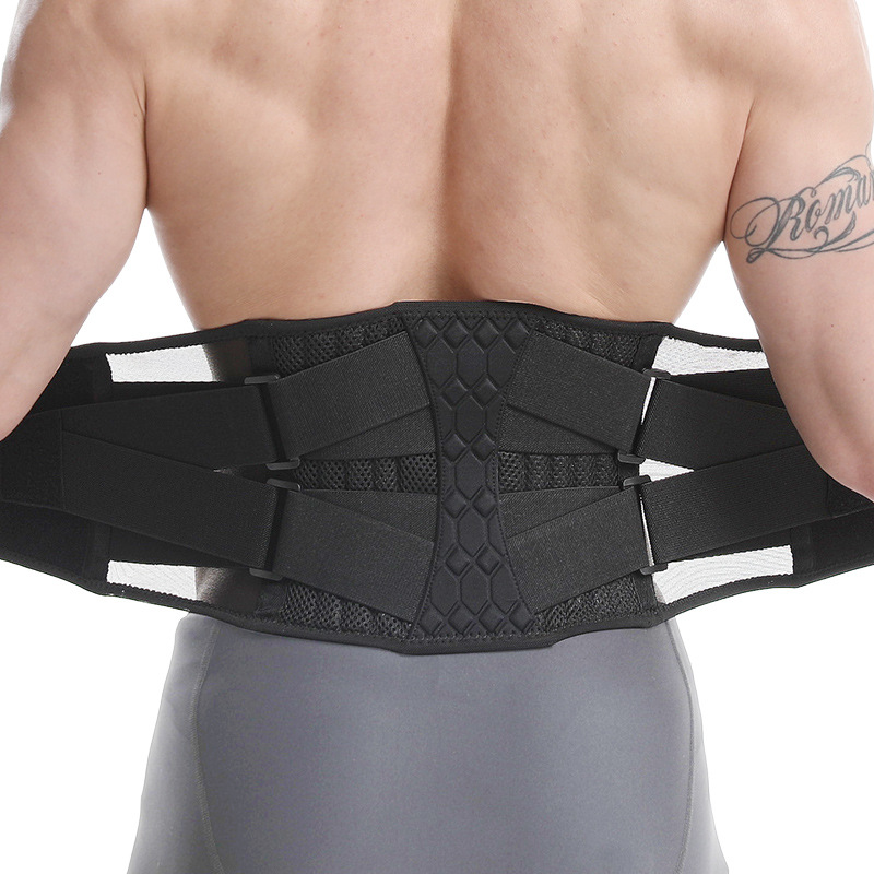 Waist Support Abdominal Belt Men's Steel Plate Squat Weightlifting Sports Special Mutual Waist Support Abdominal Fitness Waist Belt Waist Injury