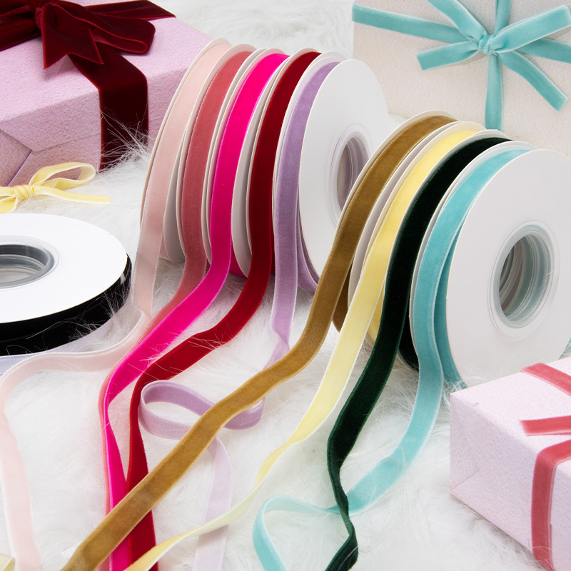 Rd Velvet Ribbon Clothing, Shoes, Hats, Decorative Accessories, Gift Box Packaging, Ribbon Hair Accessories, Bow DIY Ribbon, Manufacturer in Stock