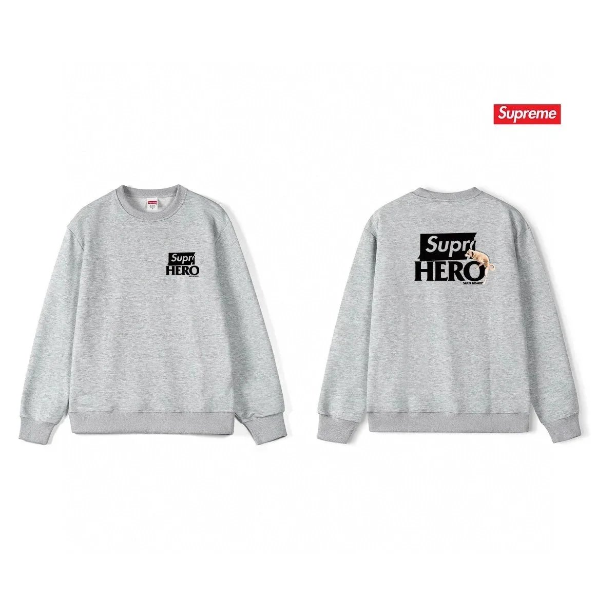 【DX56-17】Collaboration Classic Puppy Unisex Loose-Fit Hoodie Pullover