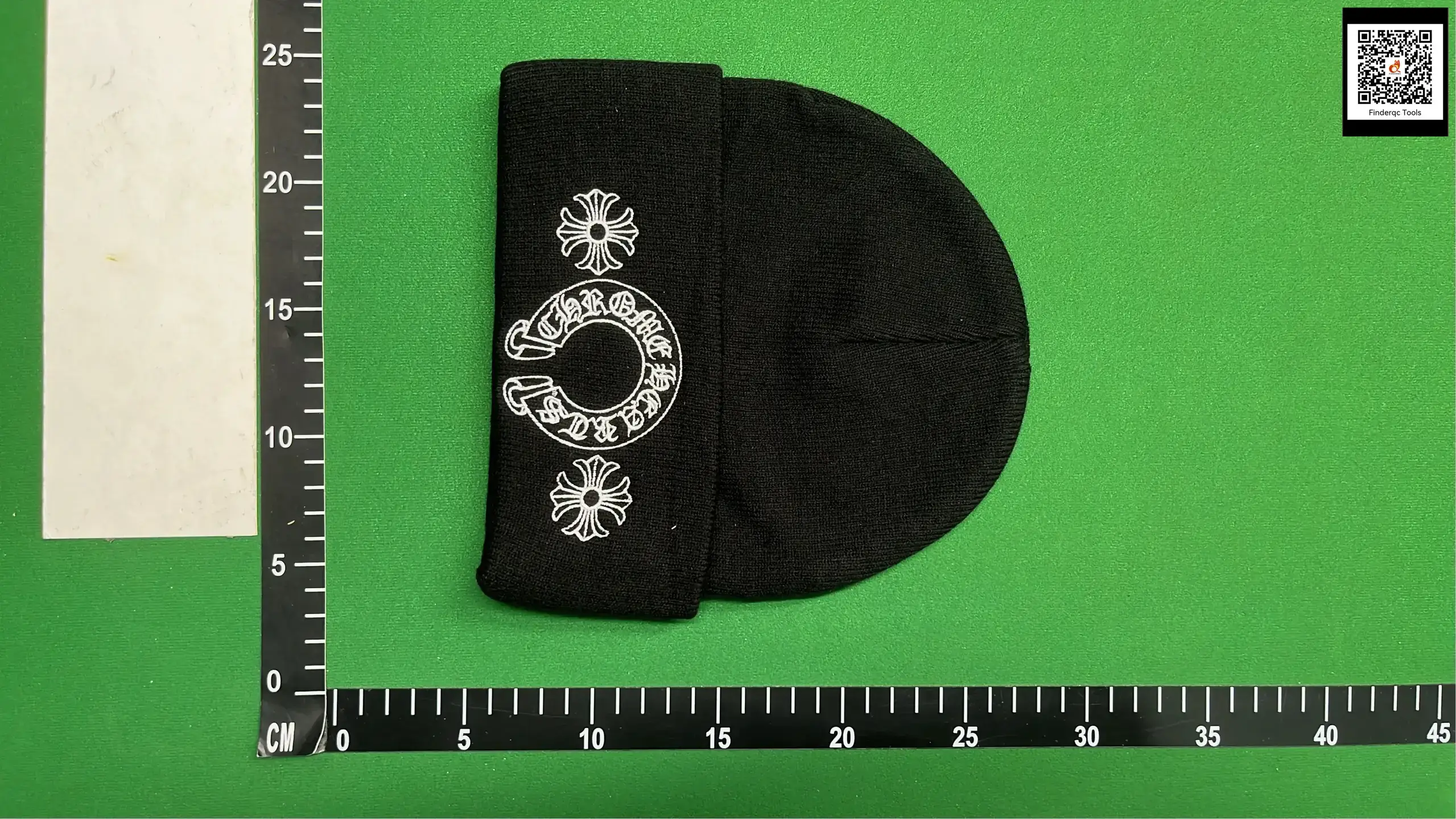 Chrome Hearts Black Embroidered Beanie