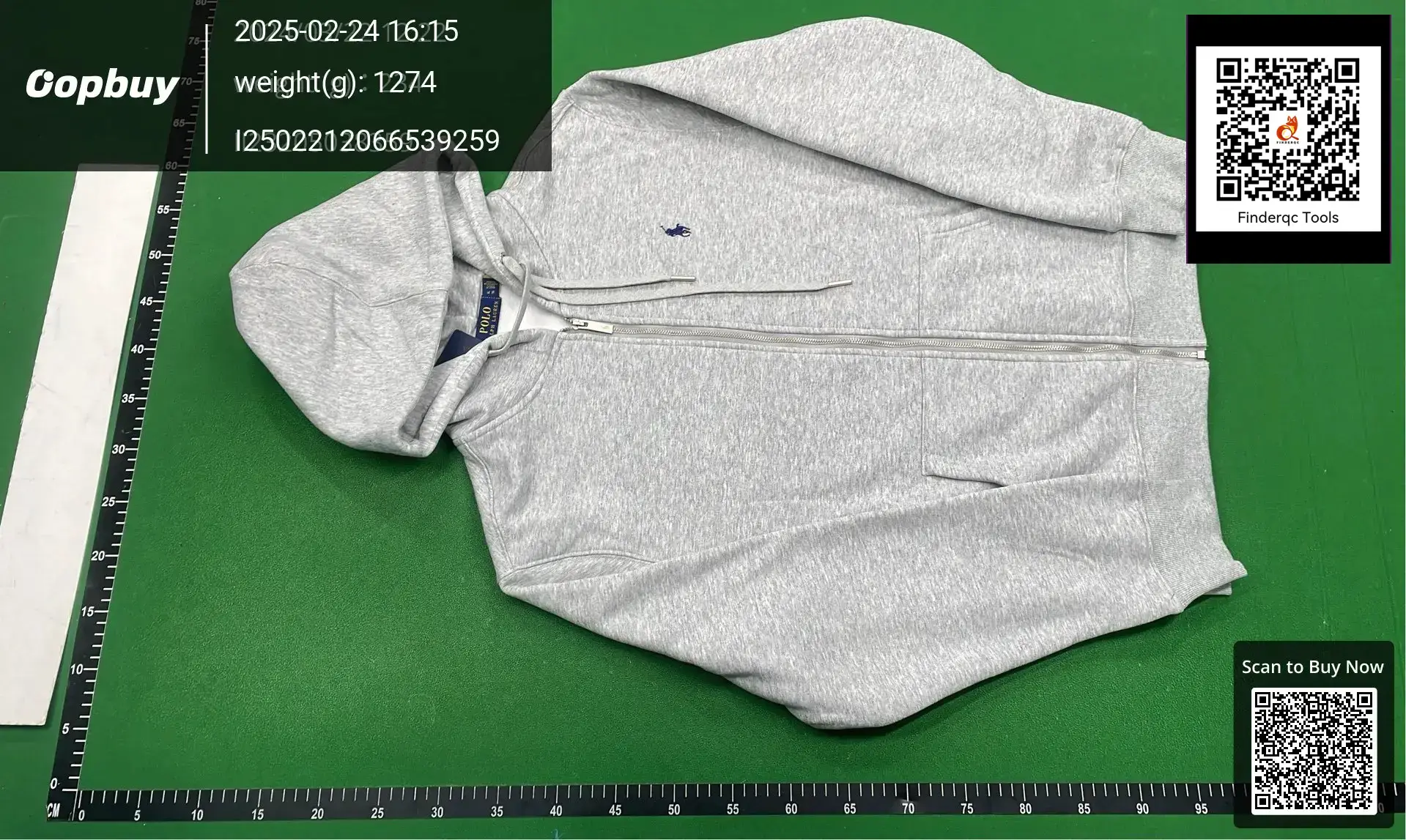 Polo Ralph Lauren Zip Hoodie Grey