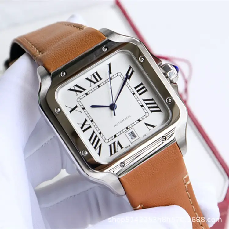 Explosive card family Santos square factory direct automatic mechanical watch cross-border foreign trade Jiawei more models
