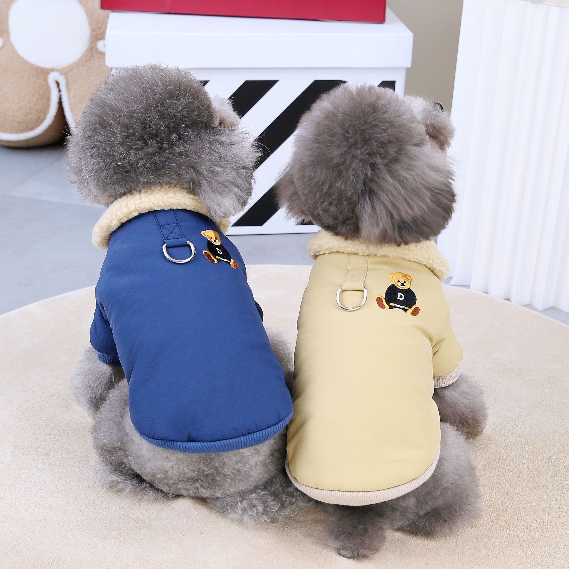 Pet Clothing Dog Clothes Autumn and Winter New Teddy Cat Pet Clothes Thickened Winter Clothes 23DD Bear Cotton Clothes