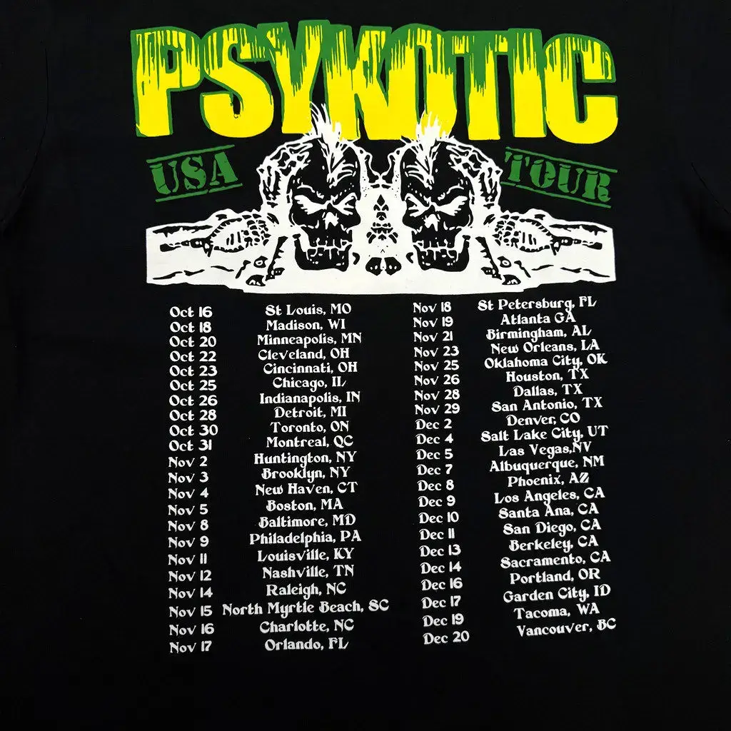 Osamason Psykotic Usa Tour Tee Limited Edition Short-Sleeved T-Shirt