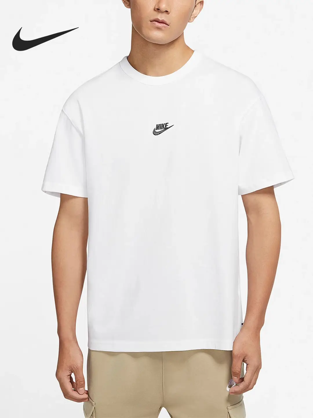 Nike Men's Wear 2025 Summer New arrival Short Sleeve T-Shirt Round Neck Sports Breathable Half Sleeve Tops Do7393
