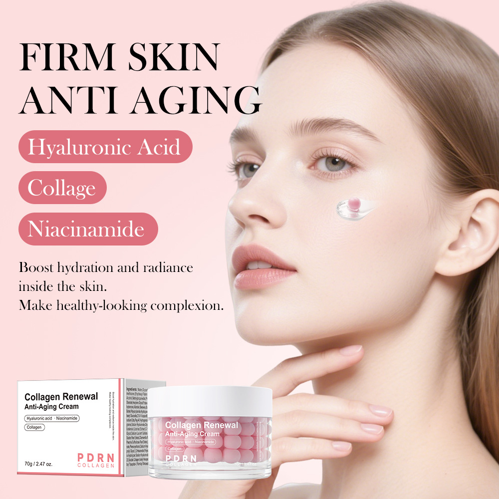 Cross-Border Salmon Capsule Cream Pdrn Pink Collagen Essence Cream Burst-Bead Cream Export