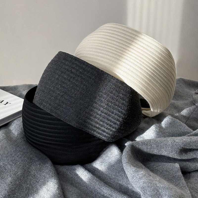 Yi Mengling Same Style High Cranial Top Headband Women's Autumn and Winter Elegant Going Out All-match Headband Fashion Headband Hair Clips Headwear