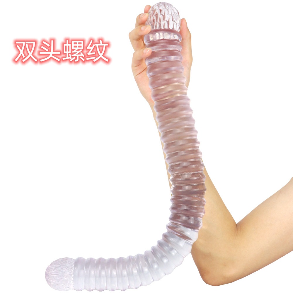 Double-headed thread 56cm oversized thick long anal plug dildo anal whip Lala for men and women sexy masturbation