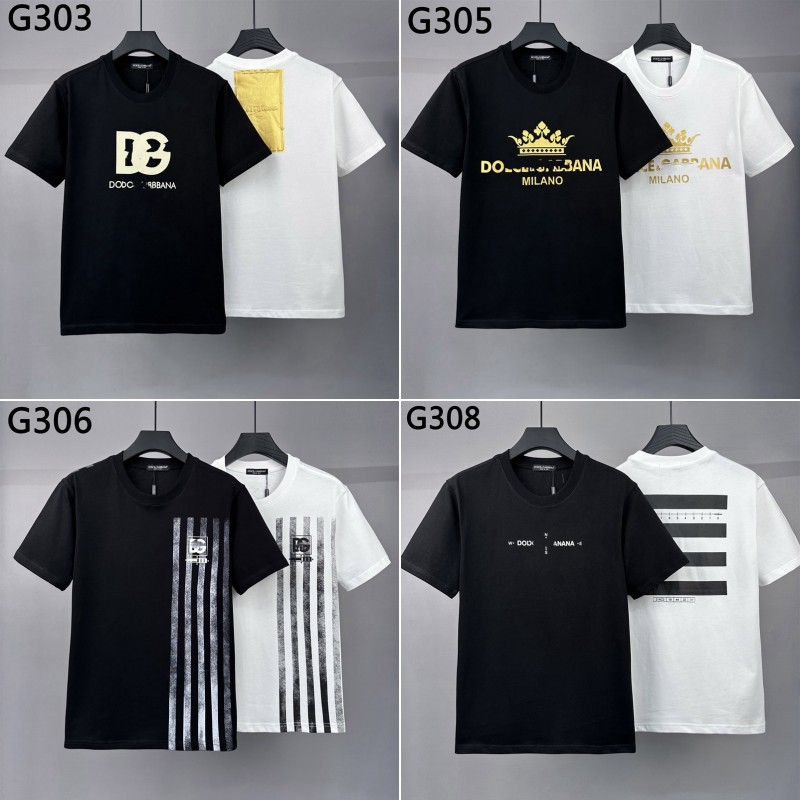 Banner Loose Collection Men's Printed Short-sleeved T-shirt 240g Cotton Crewneck T Men's Short-sleeved Top Cross-border Half-sleeved T QC 写真 1688 Qualit.ly