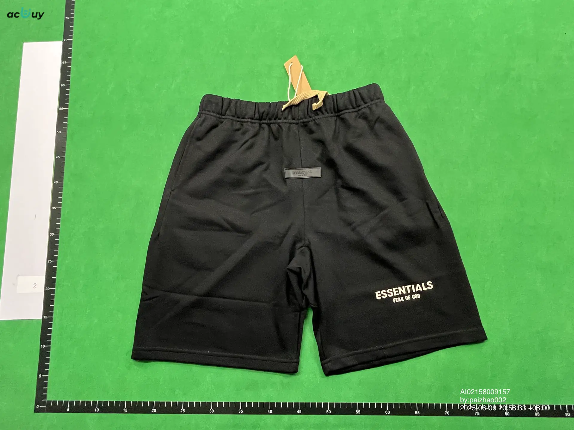 Fog Multi-Line Essentials Cloud Series shorts Stereo Silicone American High Street Trendy Loose Five-Point Pants for Men