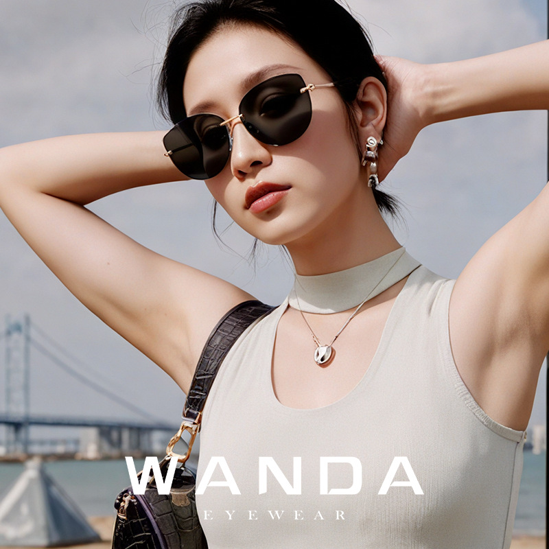 New Metal Nylon Sunglasses Js8562 Fashion Street Photography Versatile Sun Protection Sunglasses Driving Sunglasses