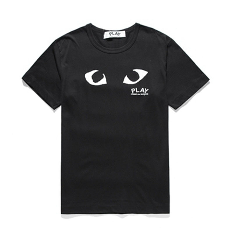 PLAY Comme des Garçons Black T-Shirt with Heart Eyes