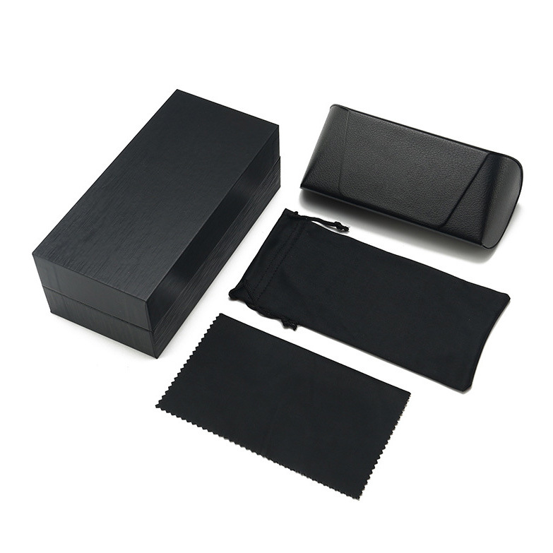 Foreign trade wholesale new sunglasses glasses box outer paper box mirror cloth inner iron box full set counter box gift packaging
