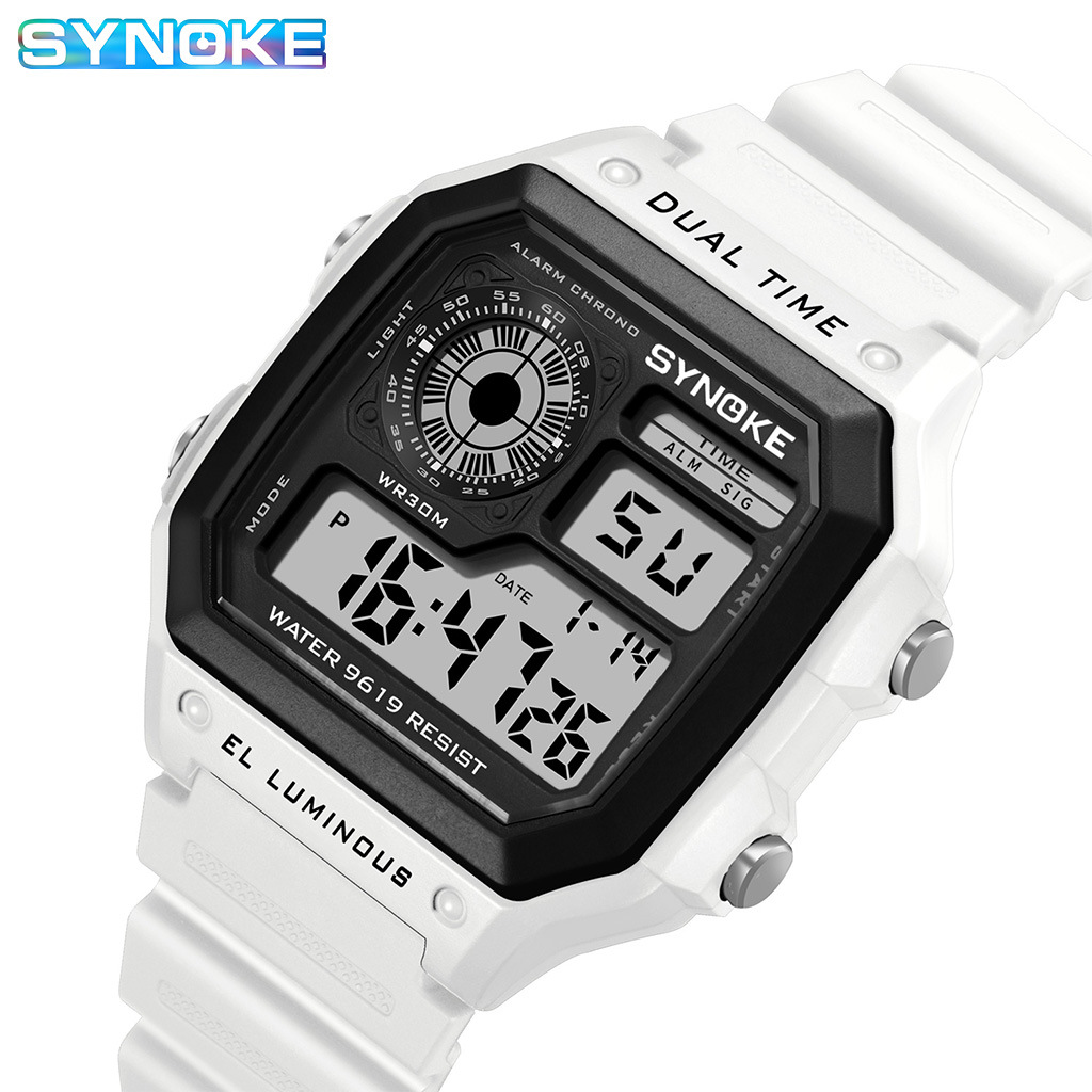 Factory Electronic Watch Retro Classic Square Luminous Waterproof Sports Thin Classic Student Watch Southeast Asia Market