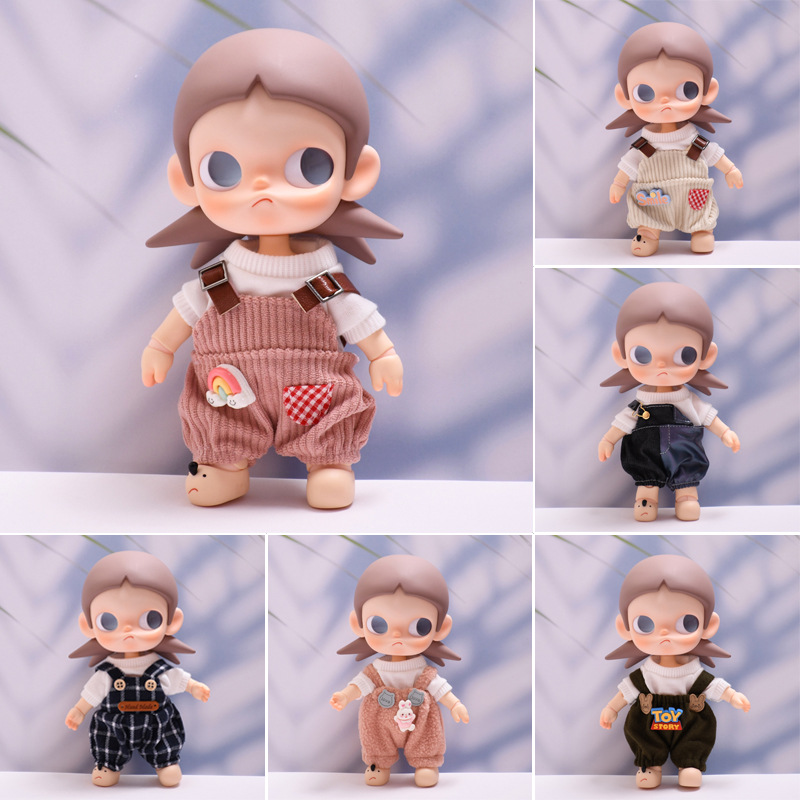 Zsiga1/8 Dreamland Action Figure Ga Zi Sister Rainbow Overalls Doll Outfit Replacement