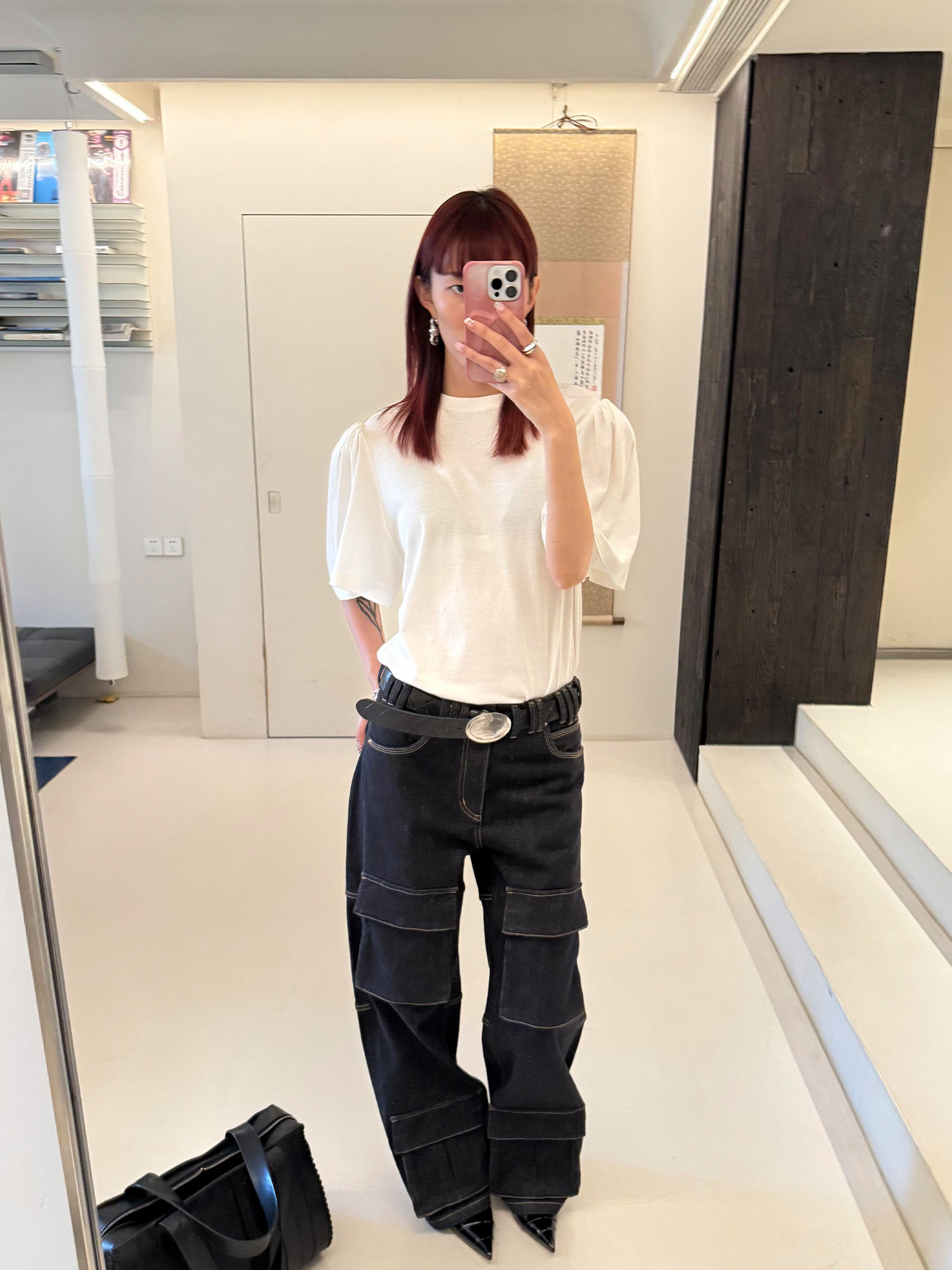 Nanyou Women's Clothing Wholesale Detachable Shoulder Pad Puff Sleeve T-Shirt for Women, Niche Trendy White French Court Style Short Sleeve
