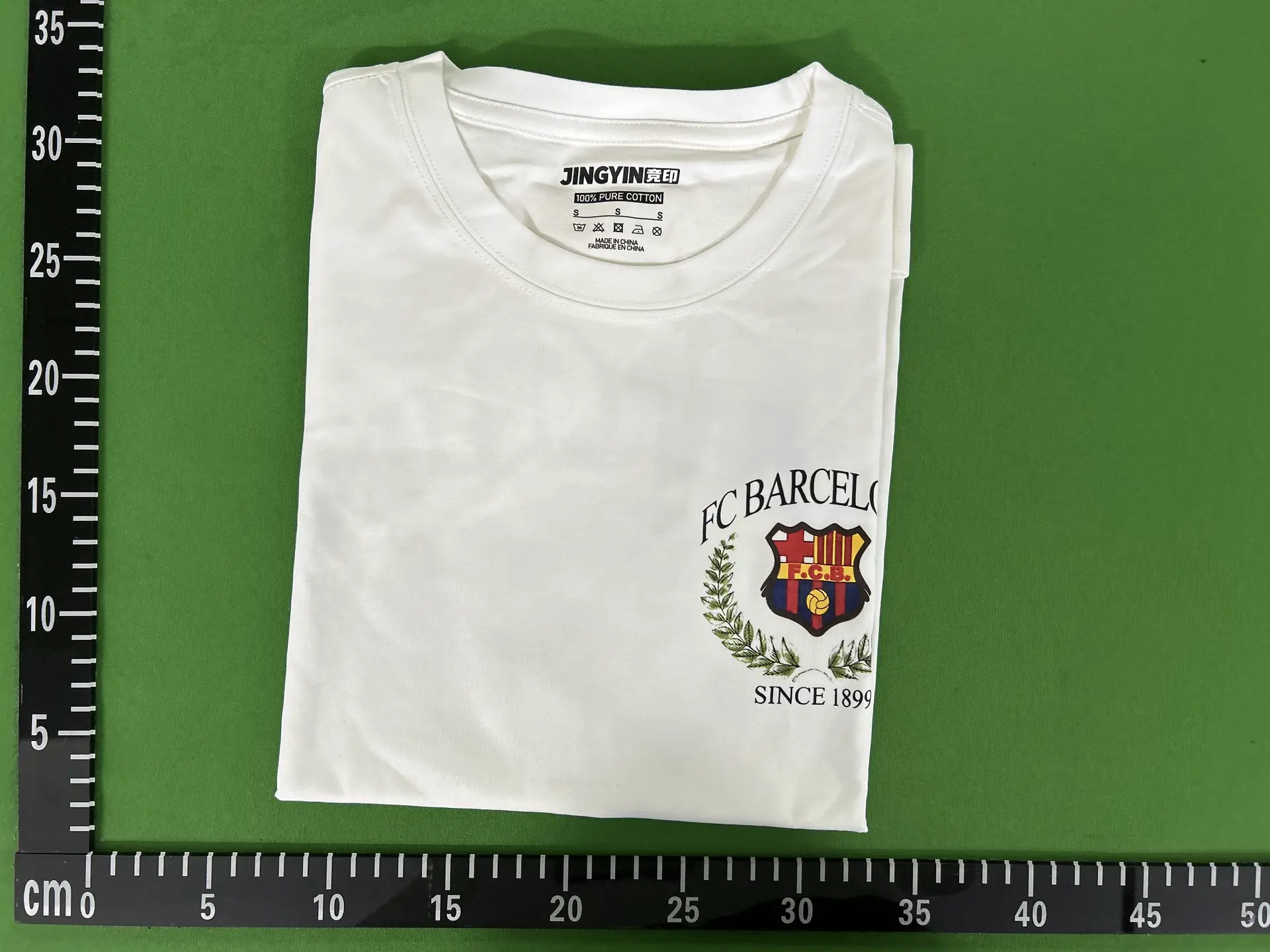 Barcelona La Liga win the same short-sleeved T-shirt Yamal Rafinha Cruyff same round neck cotton
