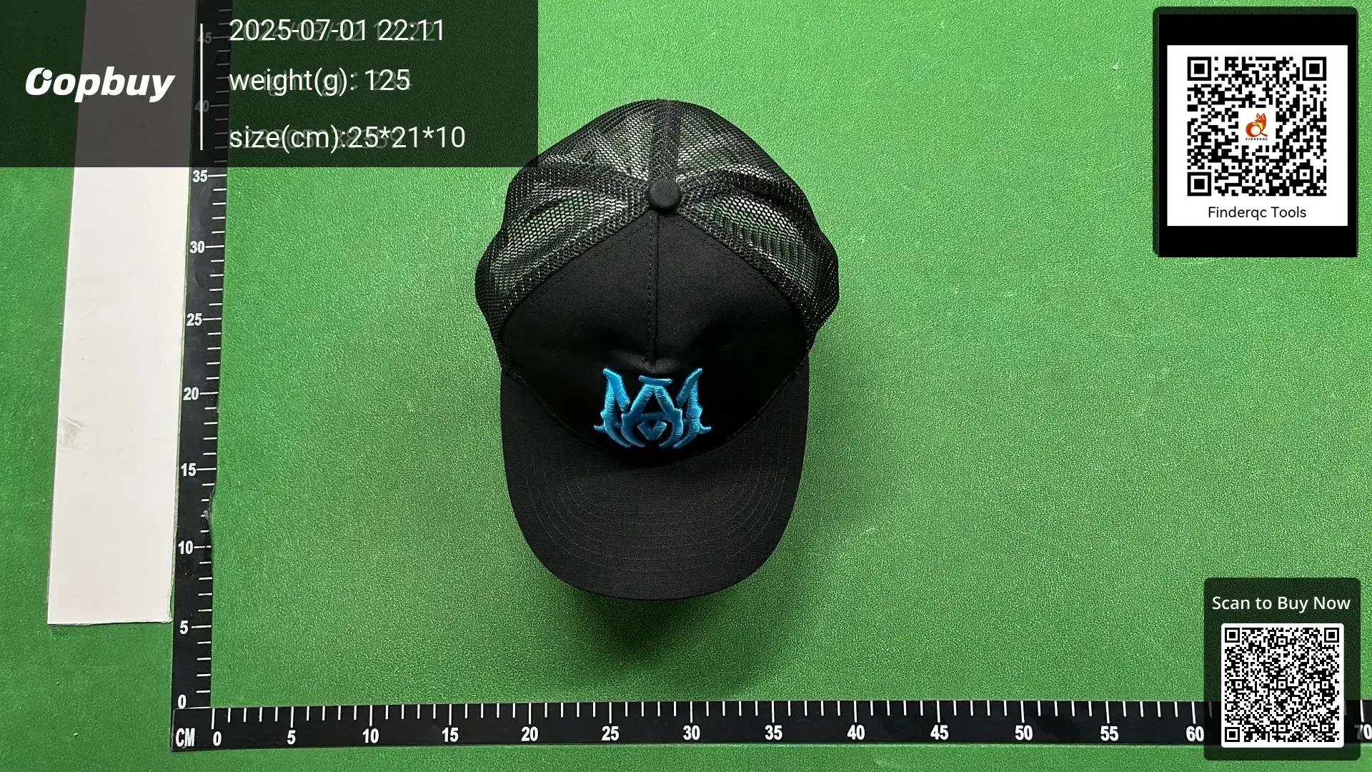 25 Years Ss Summer New Amiri Embroidered Logo Baseball Cap Couple Hat Cross-Border Spot Wholesale