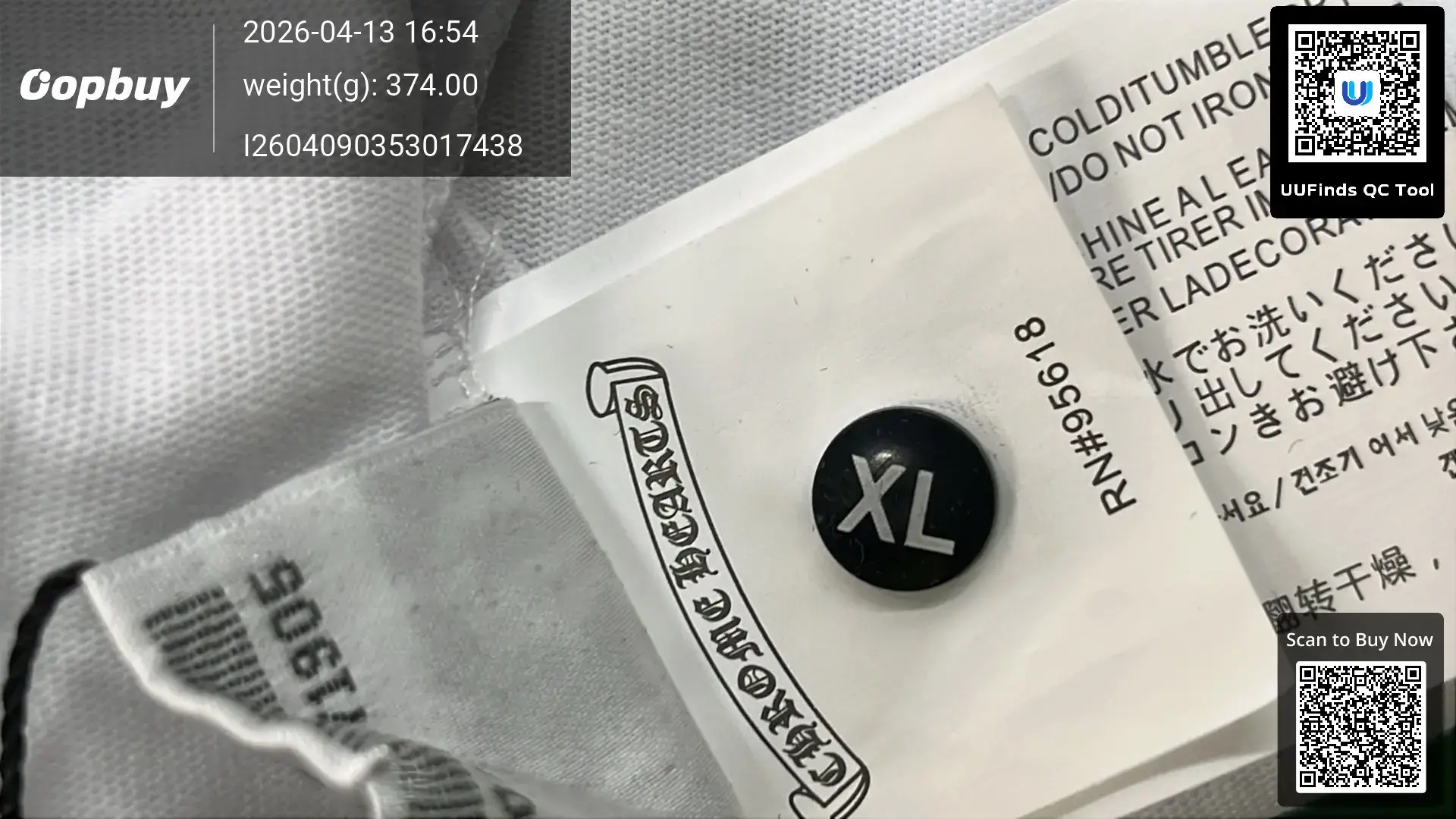 Chrome Hearts RN#95618
