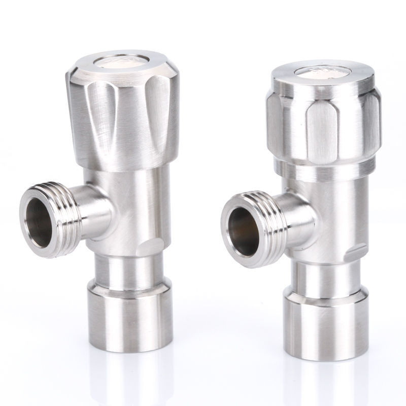 304 stainless steel 4-point inner wire 4-point inlet inner and outer wire triangle valve water stop valve internal thread cold water heater switch
