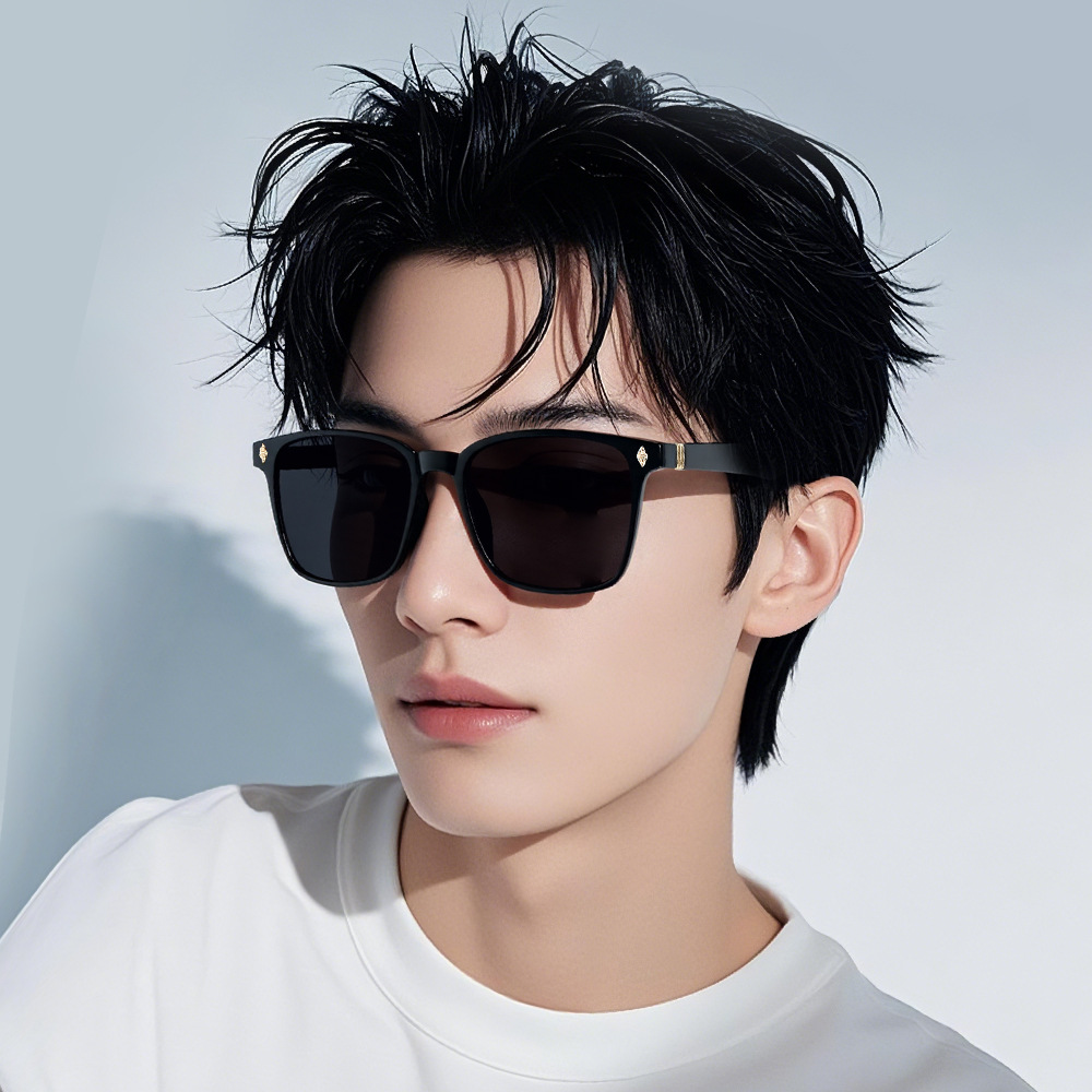 New European and American Retro Sunglasses UV-proof Polarized Sunglasses Men and Women's High Sense Driver Small Frame Sunglasses