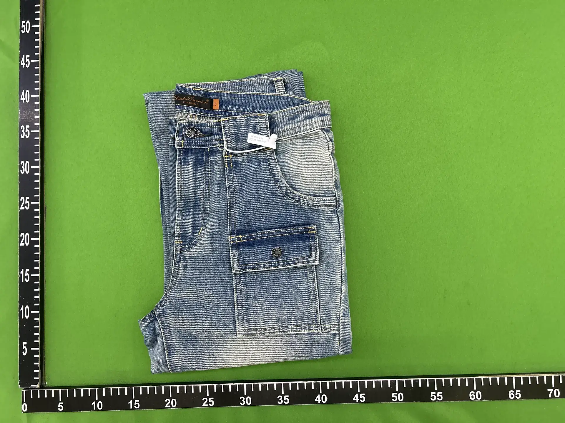 Undercover 06 t Issue Klaus Multiple Personality Portrait Washed Vintage Print Flared Jeans