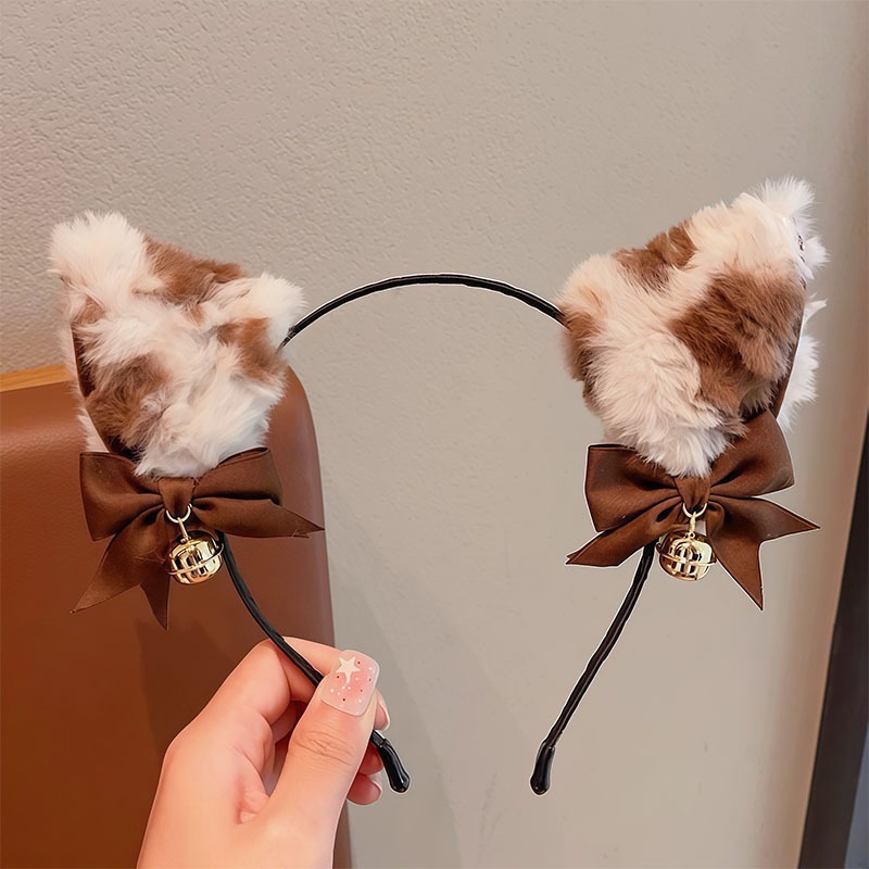 New Internet Red Bell Headband Fox Cat Ear Headwear Nightclub Cos Dress-up Props Beast Ear Headband