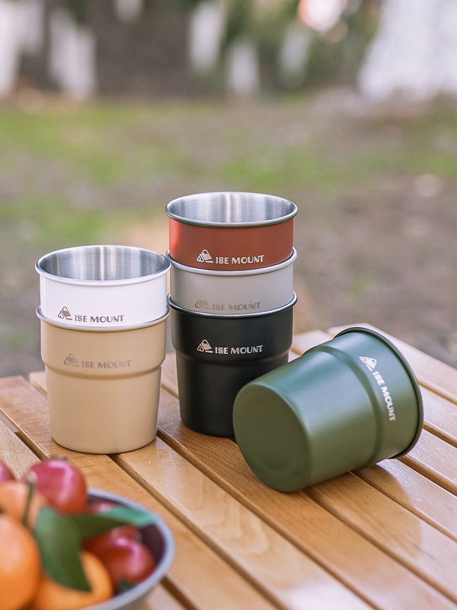 Outdoor 304 Stainless Steel Swallow Cup Camping Beer Cup Coffee Cup Stepped Cup Water Cup Beverage Cup Wholesale
