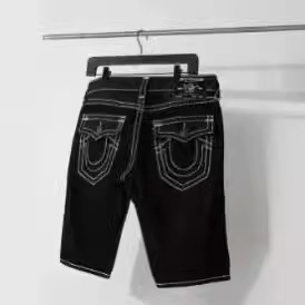 Cross-border factory direct American retro high street white line pocket design Denim shorts trendy street pants