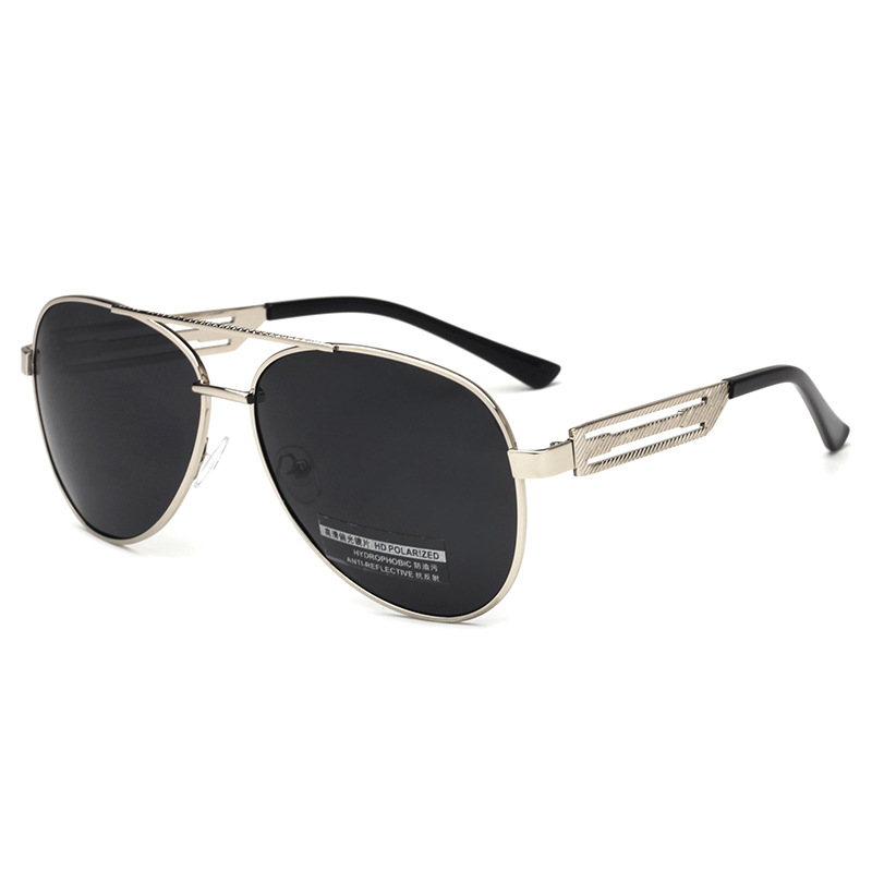 Oleo 2025 New 1996 Metal Large Frame Hollow Polarized Sunglasses Men's Driver Sunglasses Fishing Night Vision