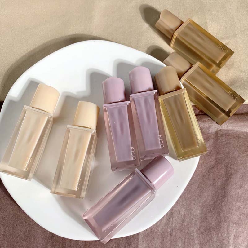 JOCO Genuine Velvet Powder Mist Lip Glaze Naturally White Not Easy to Stick Cup Native Nude Mist Lip Mud Initial Apricot Full Peach
