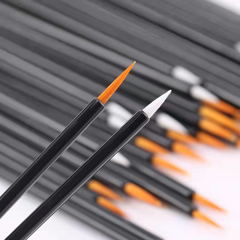 50 PCs/Pack manufacturers eyeliner brush portable single waterproof fiber lip pen portable makeup brush growth liquid brush