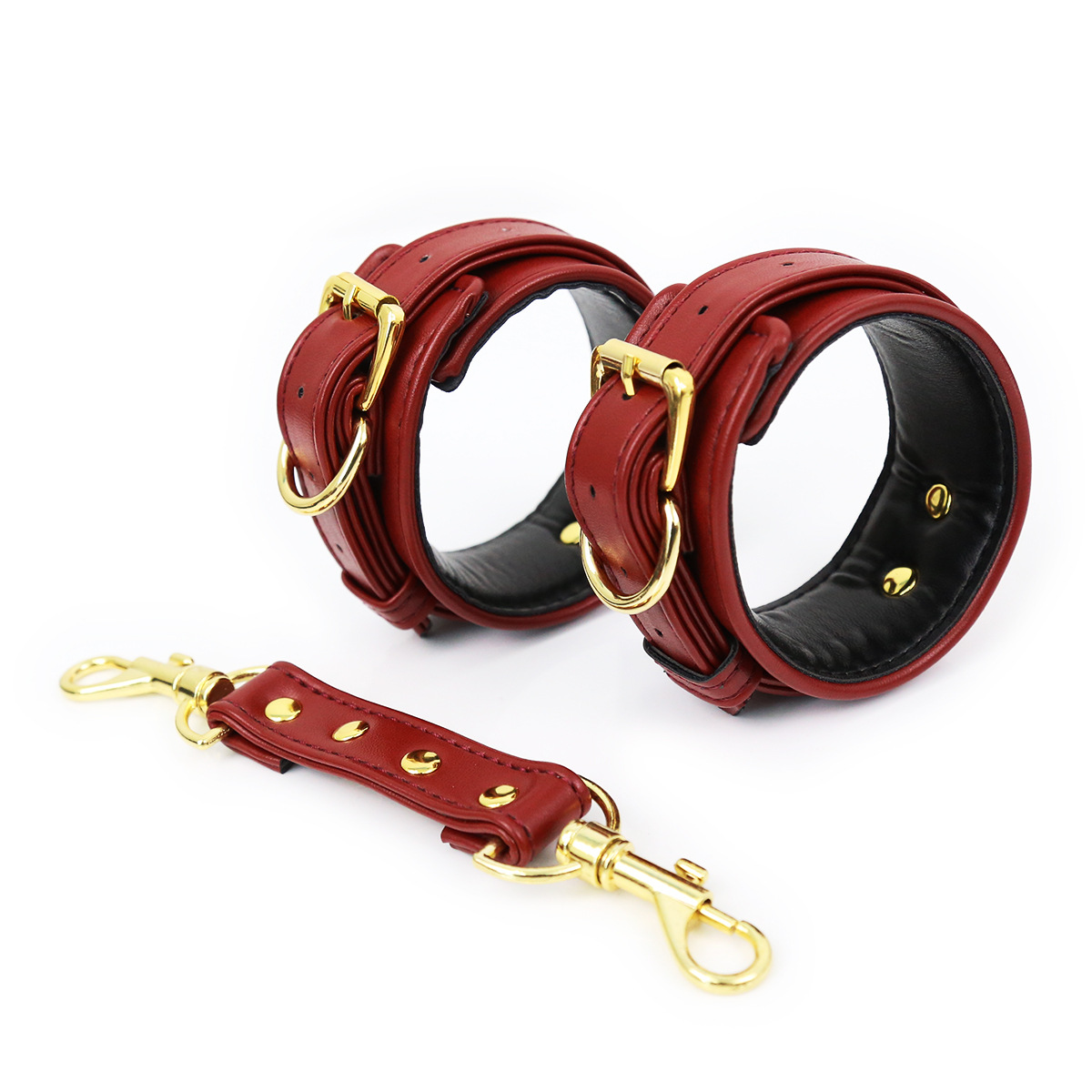 Couples flirting alternative sex life adult sex toys new bed binding leather handcuffs foot cuffs