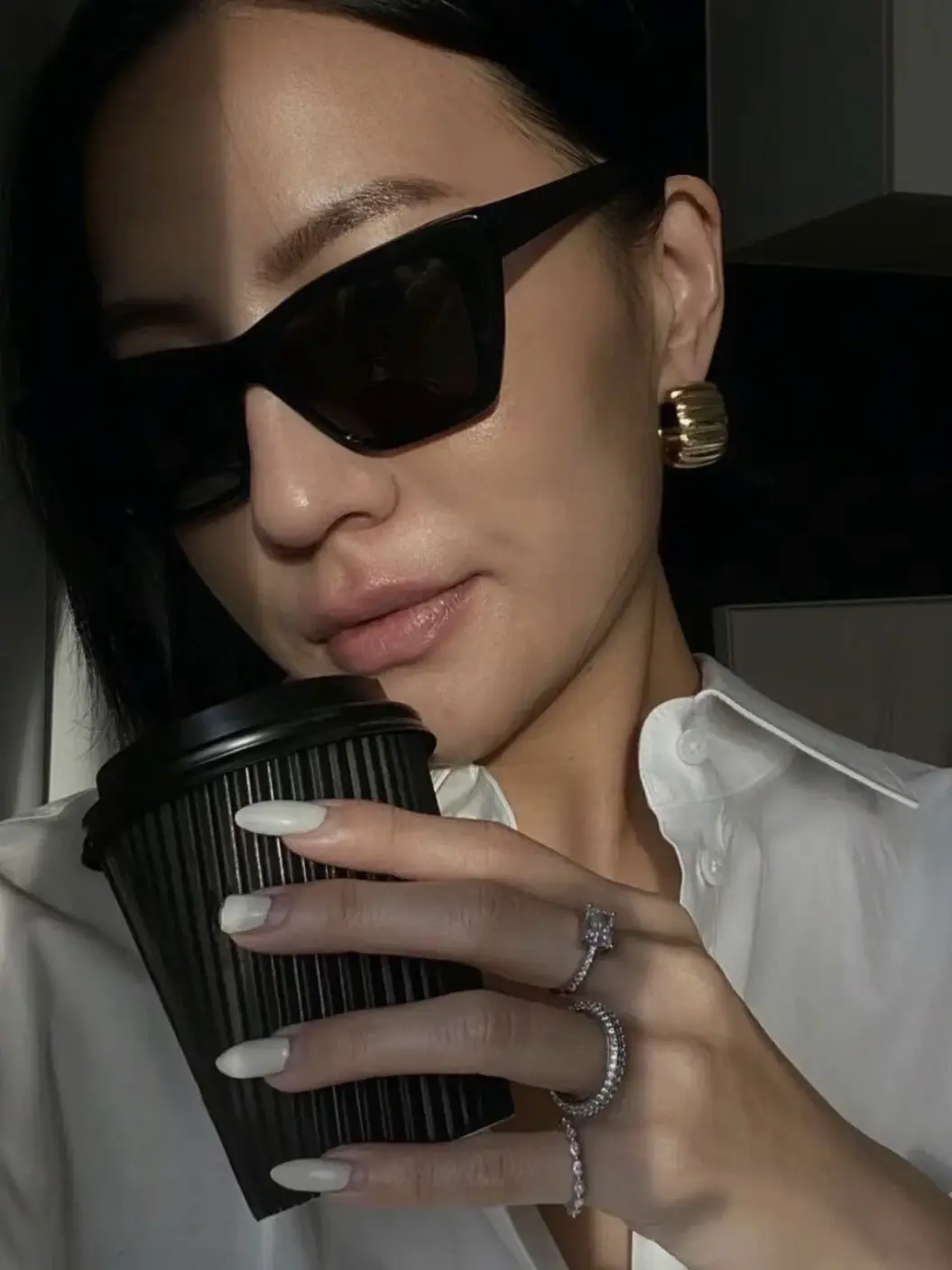 Cat-Eye Sunglasses for Women, Uv Protection, Fashionable Trendy Brand, Slimming, Xiaohongshu Style, High-End Retro New Sunglasses