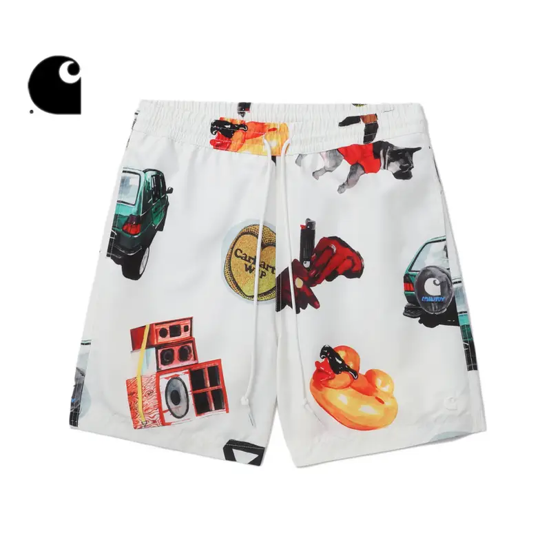 Carhartt Wip Swimming shorts Men's Spring and Summer New Classic Logo Embroider Pattern Print I035063O