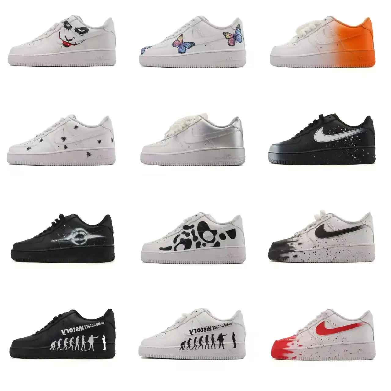 LX版 NK空军 Air Force 1 07 疯狂涂鸦合集