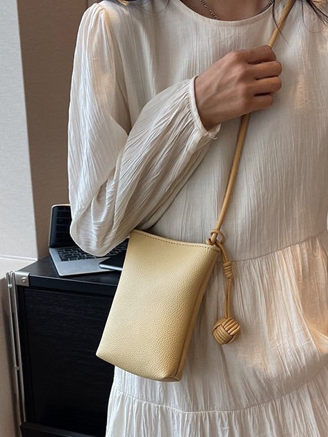 Trendy Fashion Mini Shoulder Bag Women's Simple Soft Leather Texture Shoulder Bag Portable Casual Bag Pebbled Crossbody Bag