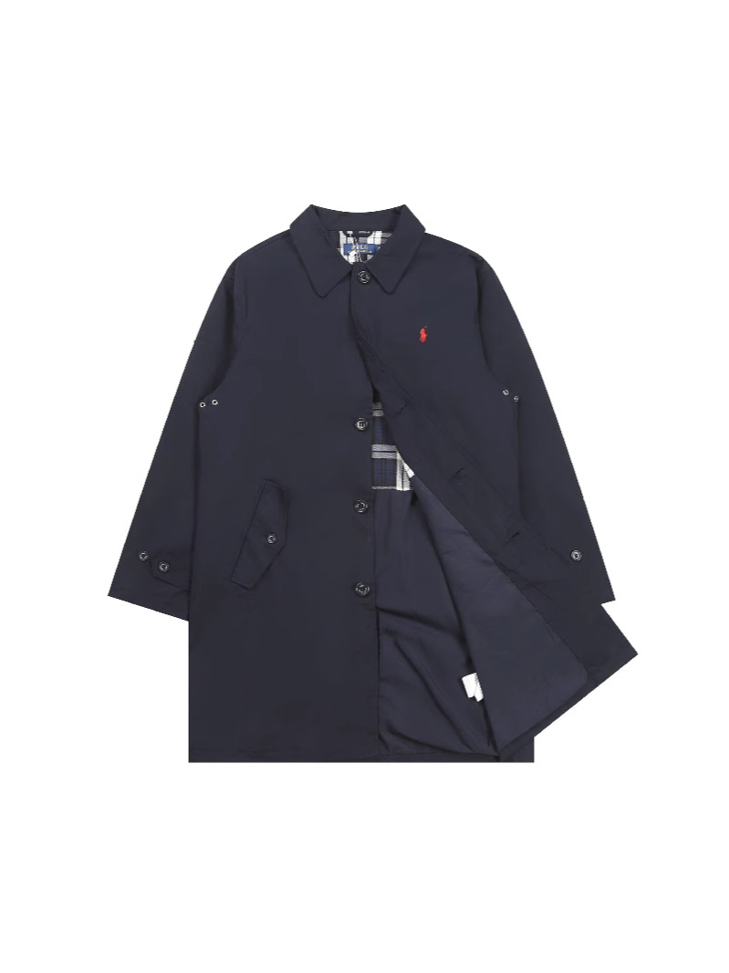 Cross-Border Rl Chen Dazhu British Style Mid-Length Trench Coat with a Vintage Feel, Long Coat in Stock for Dropshipping QC-foto från 1688 på Qualit.ly