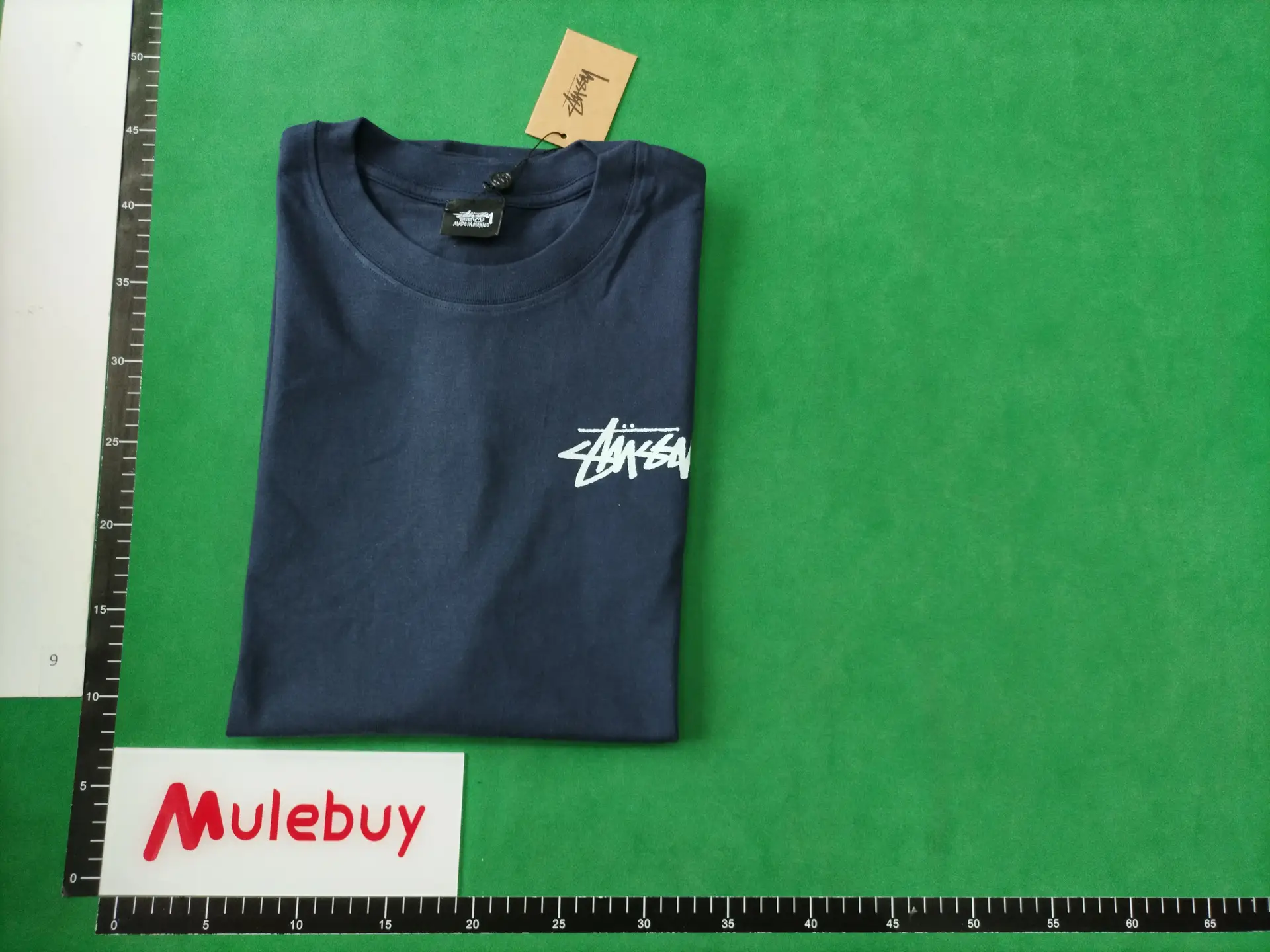 Stussy Stock Logo T-Shirt Navy