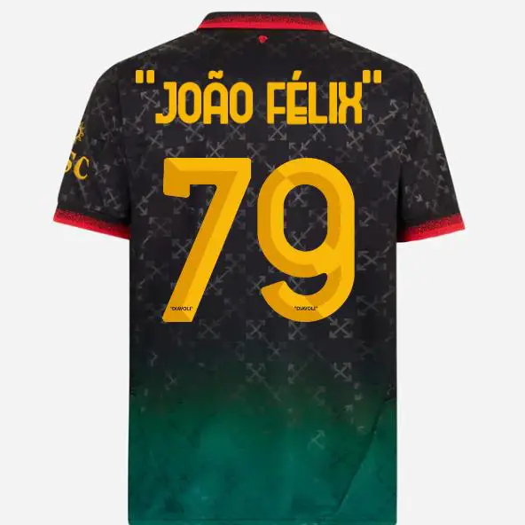 24/25 Serie a Ac Milan Jersey No. 7 Jimenez No. 79 Felix Off Joint Football Uniform