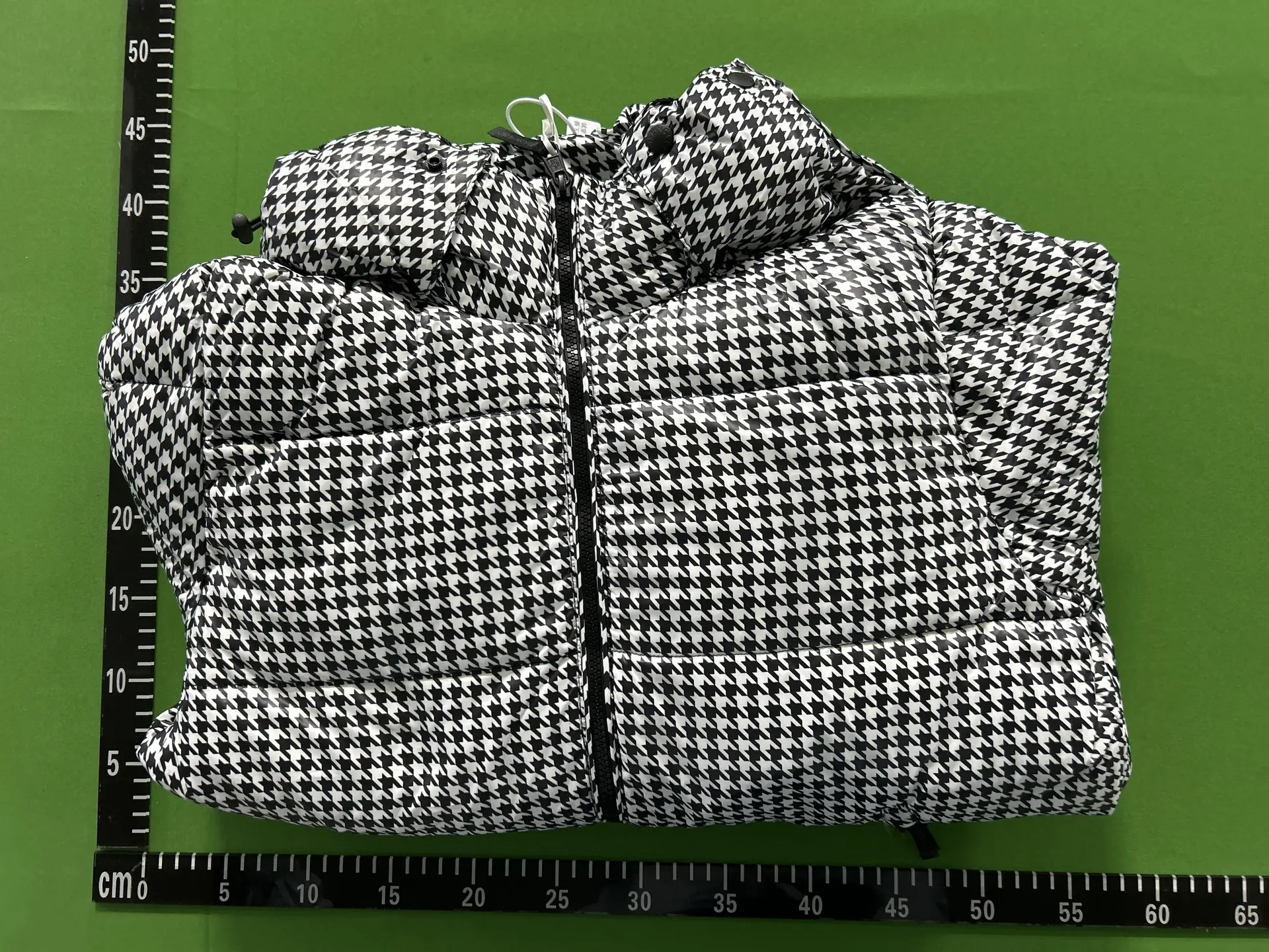 Houndstooth Puffer Jacket