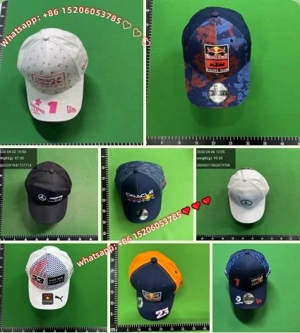 鸭舌帽高品质赛车汽车帽F1刺绣硬顶夏季棒球帽WhatsApp+86 15206053785