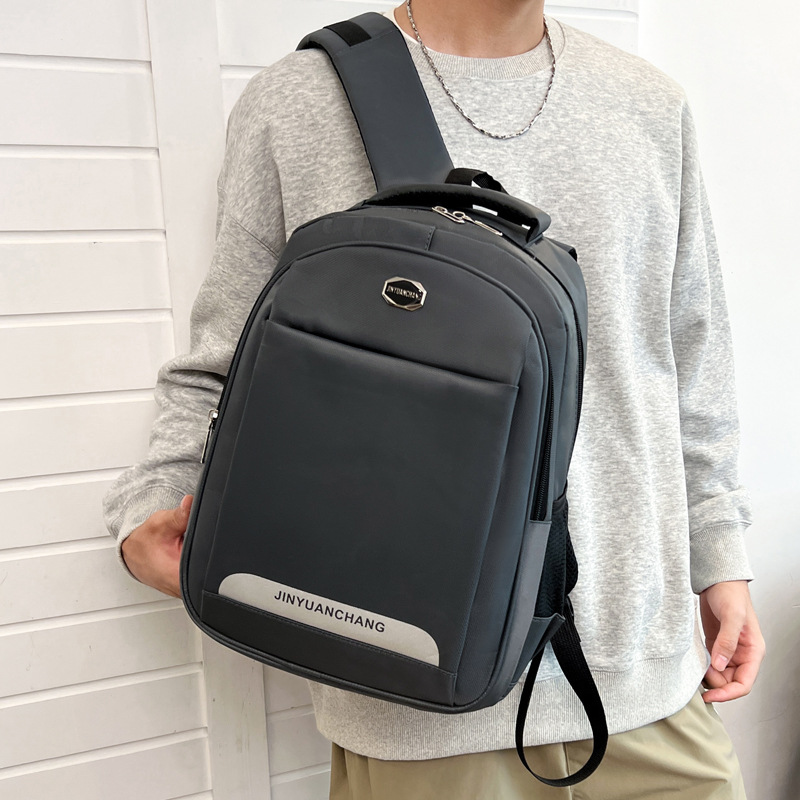 Cross-Border Large-Capacity Travel Business Commuter Computer Backpack High-End Men's Backpack Simple Student School Bag for Men