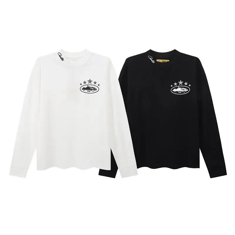Cross-Border 5Th Anniversary Limited Casual Long-Sleeved T-Shirt Street Hip-Hop Couple Versatile Top Spring
