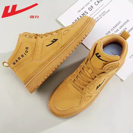 Pull-Back Men's Shoes Spring High-Top Shoes Men's 2026 New Trendy Shoes Men's Sports Casual Air Force Leather Panel Shoes Men