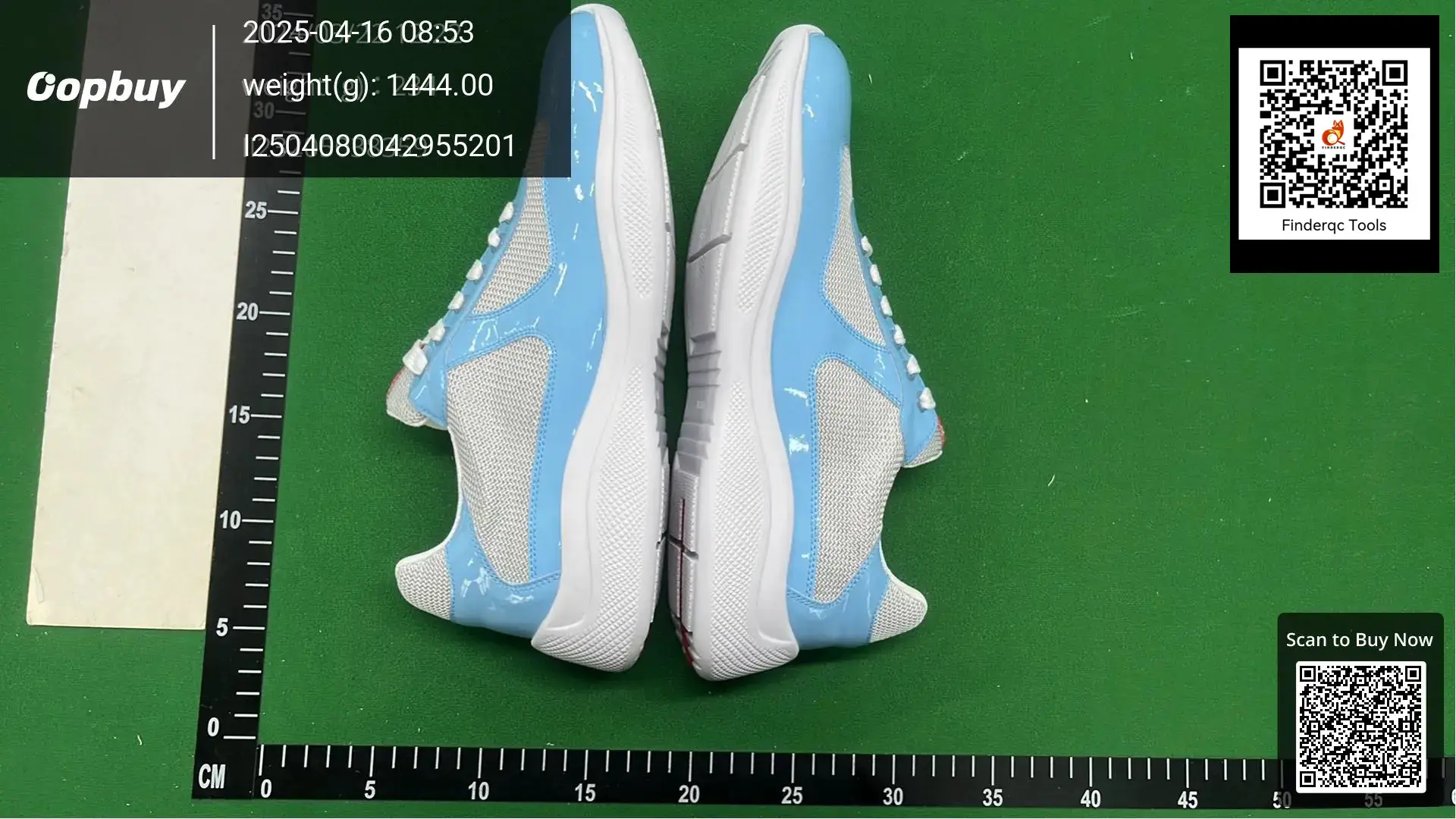 Prada Cloudbust Thunder sneakers light blue