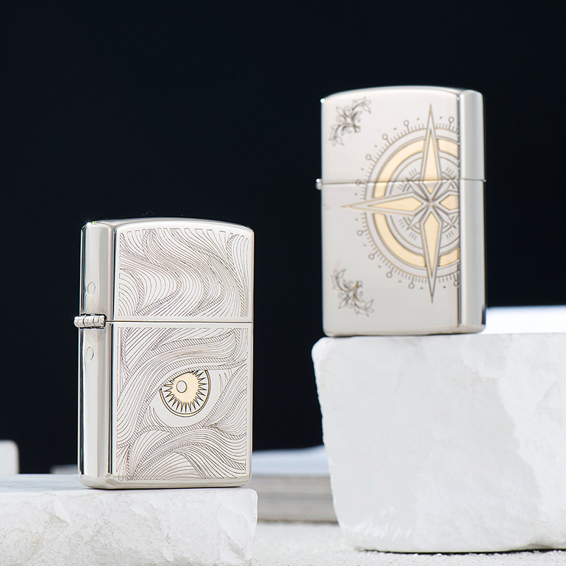 CHIEF/Leader's Love Guide Kerosene Lighter to Send Boyfriend High-end Cigarette Lighter Shake Tone Fast Hand Explosions Lighter