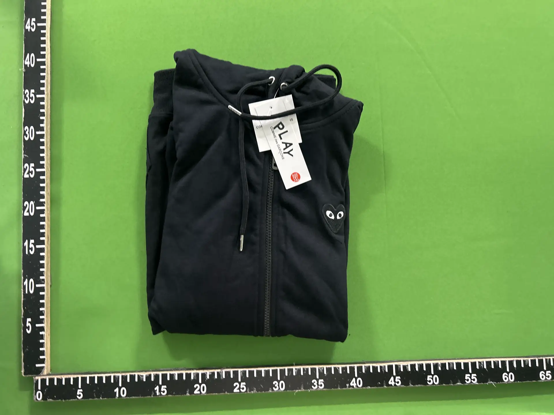 Comme des Garcons Play Black Zip Hoodie