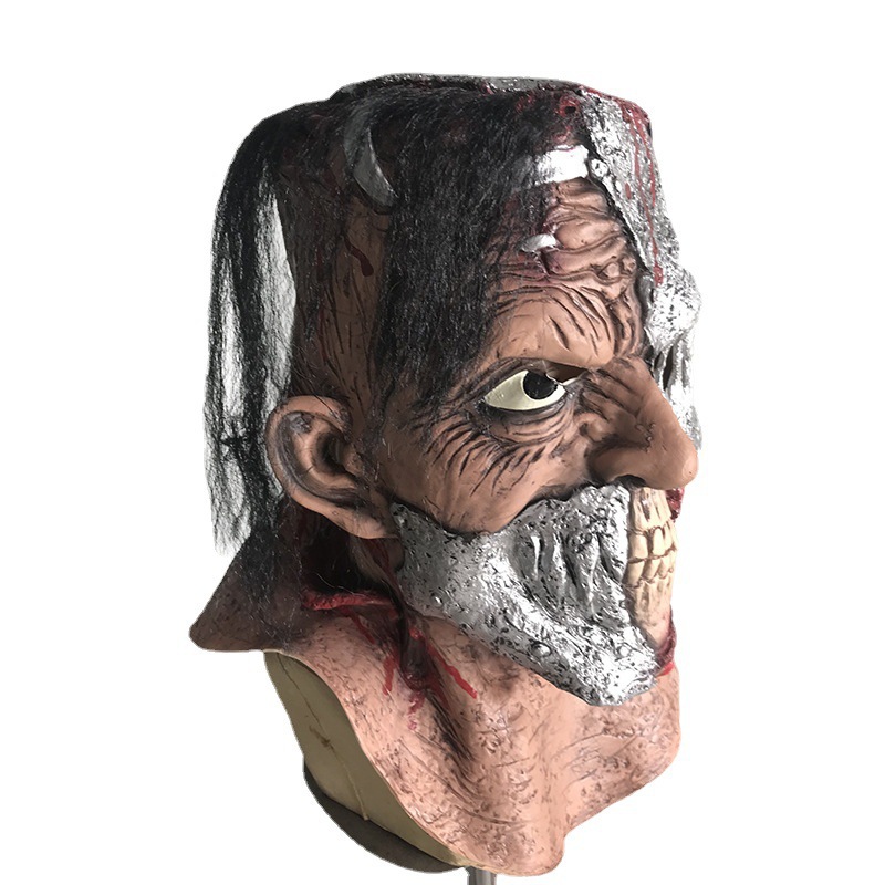 Halloween Horror Saw Cry Mask Homicidal Mask Easter Latex Ghost Day Scar Zombie Headgear